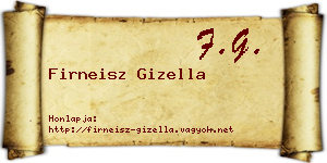 Firneisz Gizella névjegykártya